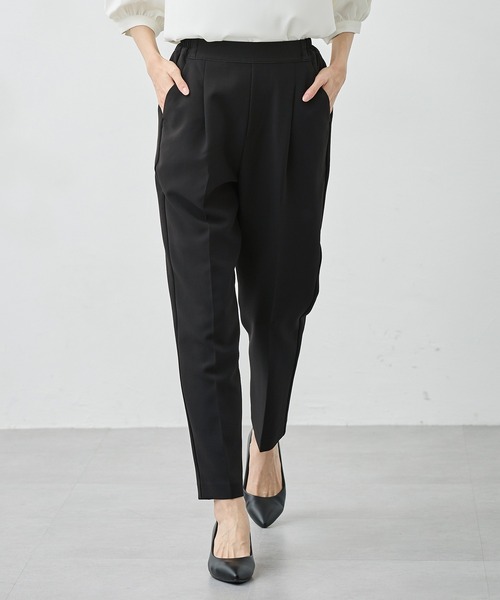 Honeys(ハニーズ)の「【ストレッチ/ウォッシャブル/イージーケア】美ージーテーパードパンツ(スラックス・レディース・ネイビー/ベージュ/ブラック/チャコールグレー/グレイッシュブルー・M/S/3L/LL/L/SS)」の18枚目の写真