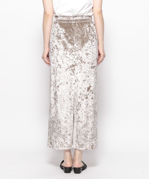 Andemiu（アンデミュウ）の「ベロアカットIラインスカート135800（スカート・レディース・ブラック/ベージュ/ブルー・FREE）」の12枚目の写真