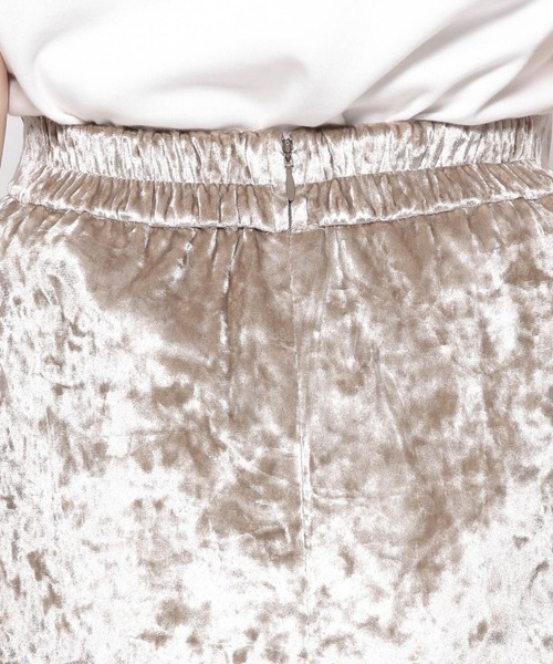 Andemiu（アンデミュウ）の「ベロアカットIラインスカート135800（スカート・レディース・ブラック/ベージュ/ブルー・FREE）」の15枚目の写真