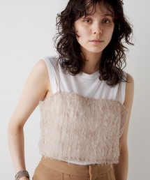 【THE PAUSE】フェザーチュールビスチェ