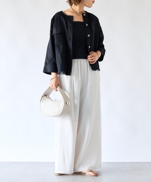 story.（ストーリー）の「【story.(ストーリー)】/ハーフムーンレザーバッグ（ハンドバッグ・レディース・ブラック/ホワイト・FREE）」の12枚目の写真