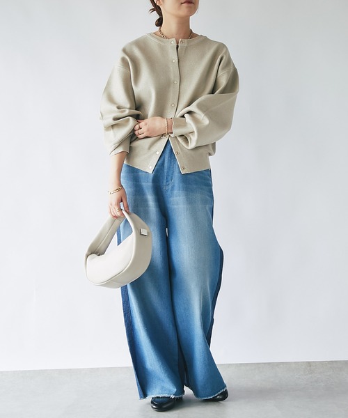 story.（ストーリー）の「【story.(ストーリー)】/ハーフムーンレザーバッグ（ハンドバッグ・レディース・ブラック/ホワイト・FREE）」の10枚目の写真