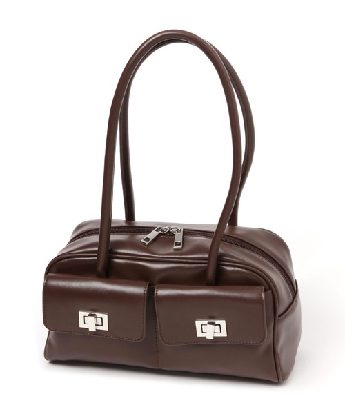 LAKOLE（ラコレ）の「フロントポケット横長バッグ / 132244（ハンドバッグ・レディース・オフホワイト/ブラック/ブラウン・FREE）」の17枚目の写真