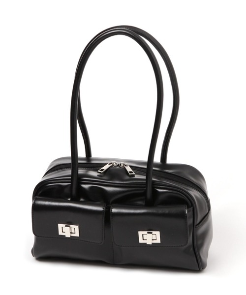 LAKOLE（ラコレ）の「フロントポケット横長バッグ / 132244（ハンドバッグ・レディース・オフホワイト/ブラック/ブラウン・FREE）」の21枚目の写真