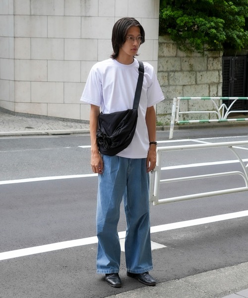 BEN DAVIS（ベンデイビス）の「【BEN DAVIS/ベンデイビス】ナイロンドローストショルダーバッグ BDW-8357（ショルダーバッグ・メンズ・ブラック/カーキ/オフホワイト/ベージュ・FREE）」の5枚目の写真