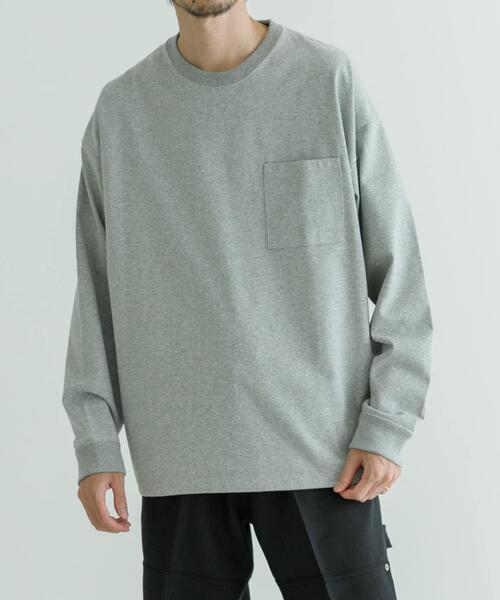 URBAN RESEARCH(アーバンリサーチ)の「ヘビールーズウォームロンTシャツ(Tシャツ/カットソー・メンズ・ブラック/ベージュ/グレー/ホワイト・SMALL/LARGE/MEDIUM)」の4枚目の写真