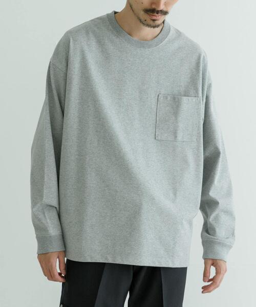 URBAN RESEARCH(アーバンリサーチ)の「ヘビールーズウォームロンTシャツ(Tシャツ/カットソー・メンズ・ブラック/ベージュ/グレー/ホワイト・SMALL/LARGE/MEDIUM)」の5枚目の写真