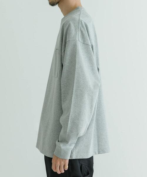 URBAN RESEARCH(アーバンリサーチ)の「ヘビールーズウォームロンTシャツ(Tシャツ/カットソー・メンズ・ブラック/ベージュ/グレー/ホワイト・SMALL/LARGE/MEDIUM)」の10枚目の写真