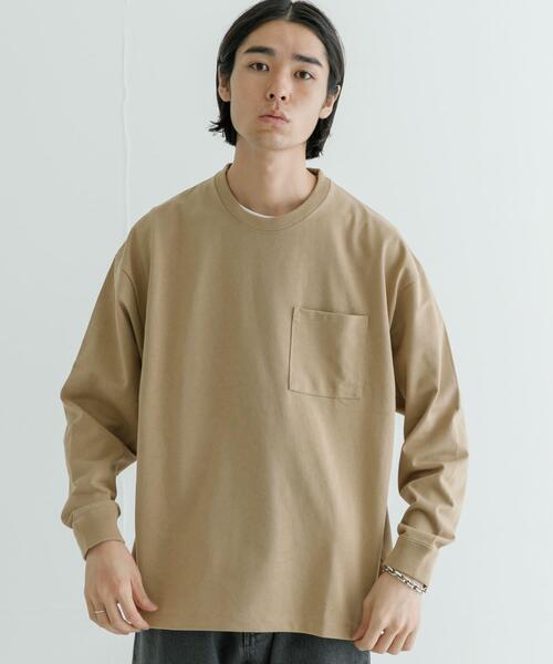 URBAN RESEARCH(アーバンリサーチ)の「ヘビールーズウォームロンTシャツ(Tシャツ/カットソー・メンズ・ブラック/ベージュ/グレー/ホワイト・SMALL/LARGE/MEDIUM)」の16枚目の写真