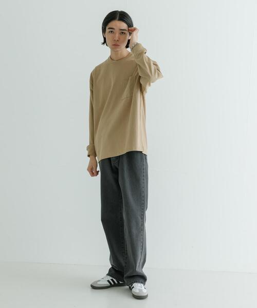 URBAN RESEARCH(アーバンリサーチ)の「ヘビールーズウォームロンTシャツ(Tシャツ/カットソー・メンズ・ブラック/ベージュ/グレー/ホワイト・SMALL/LARGE/MEDIUM)」の18枚目の写真