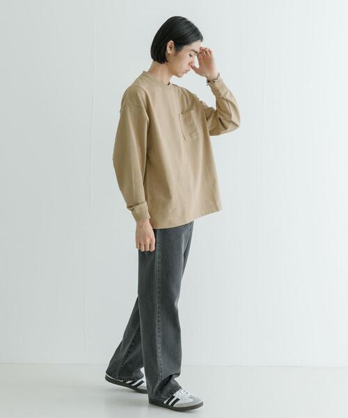 URBAN RESEARCH(アーバンリサーチ)の「ヘビールーズウォームロンTシャツ(Tシャツ/カットソー・メンズ・ブラック/ベージュ/グレー/ホワイト・SMALL/LARGE/MEDIUM)」の19枚目の写真