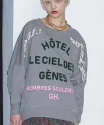 GENE HEAVENS | (GENE HEAVENS)<オートミールWEB・一部店舗限定カラー>エンブロイダリーロゴ フリンジ スウェット(スウェット)