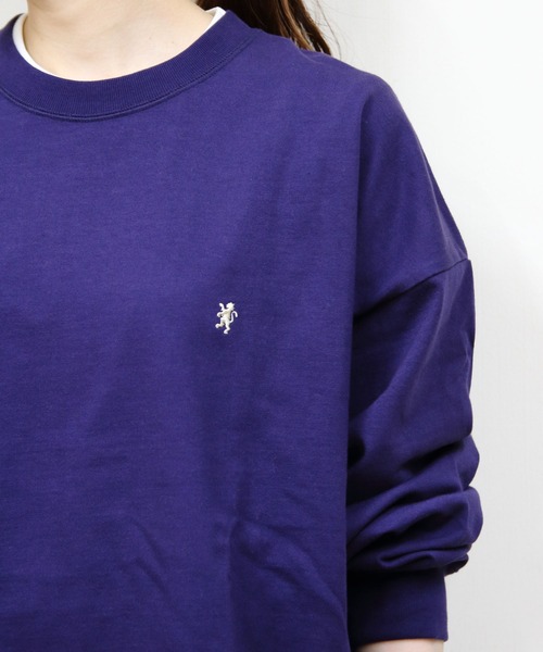 Gymphlex 紫色 スウェット 14 セール】GYMPHLEX/ジムフレックス クルーネックロングスリーブ Tシャツ