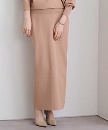 スポンディッシュ美シルエットニットタイトスカート