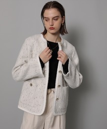 CADUNE（カデュネ）の「ツィードジャコット（その他アウター