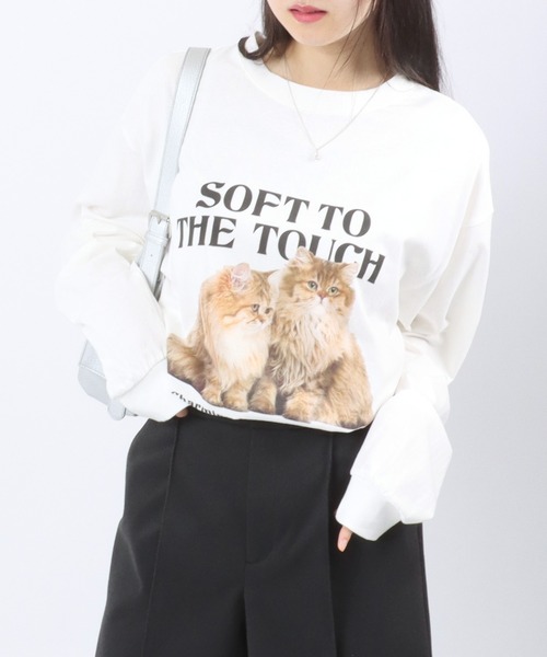 新品 LiSA ブランド ロンT キャット 猫
