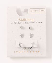 LOWRYS FARM | ステンレスＳＥＴピアス　 142892(ピアス（両耳用）)