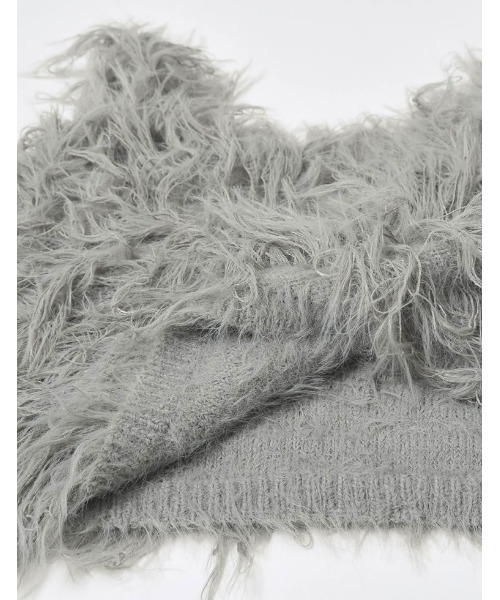 Re:EDIT（リエディ）の「[累計販売枚数10,000枚突破！]シャギーフリンジニットキャミソール（キャミソール・レディース・ピンク/グレー/ブラック/アイボリー/ラベンダー・MEDIUM/LARGE）」の8枚目の写真