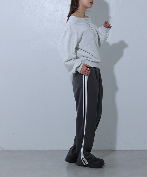 COLONY 2139（コロニートゥーワンスリーナイン）の「ドライストレッチイージーラインパンツ（その他パンツ・レディース・グレー/ブラック・FREE）」の12枚目の写真