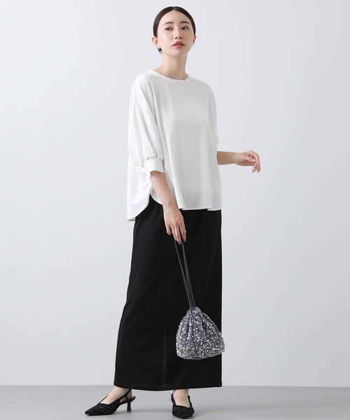 Gready Brilliant（グレディブリリアン）の「スパンコール巾着（ハンドバッグ・レディース・ブラック/グレー・FREE）」の4枚目の写真