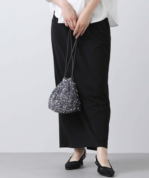 Gready Brilliant（グレディブリリアン）の「スパンコール巾着（ハンドバッグ・レディース・ブラック/グレー・FREE）」の7枚目の写真