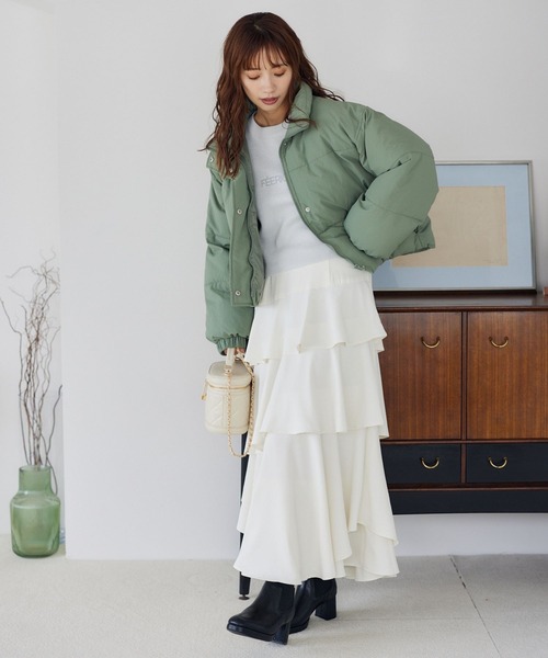 mysty woman（ミスティウーマン）の「中綿ショートブルゾン