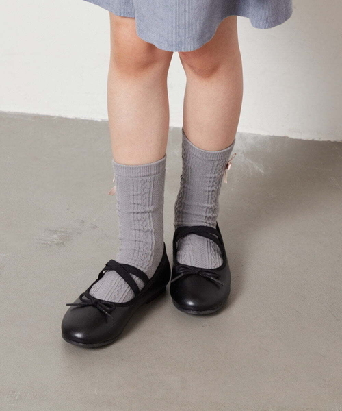 a.v.v（アーヴェヴェ）の「[18-23cm]【ふわふわインソール/滑りにくい/屈曲性のあるソール】スキップバレエ（バレエシューズ・キッズ・ブラック・23/22/21/20/19/18）」の17枚目の写真