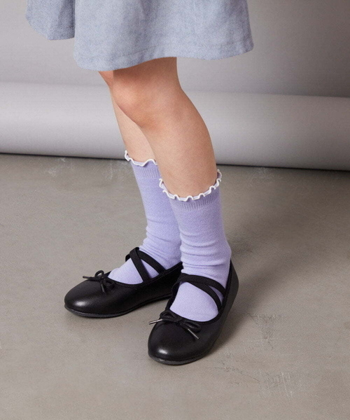 a.v.v（アーヴェヴェ）の「[18-23cm]【ふわふわインソール/滑りにくい/屈曲性のあるソール】スキップバレエ（バレエシューズ・キッズ・ブラック・23/22/21/20/19/18）」の18枚目の写真