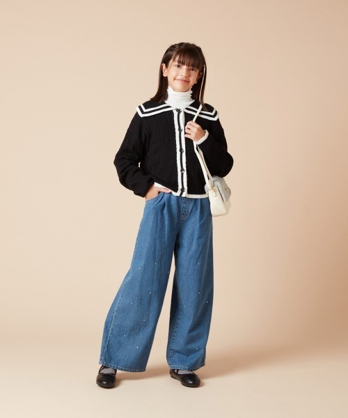 a.v.v（アーヴェヴェ）の「[18-23cm]【ふわふわインソール/滑りにくい/屈曲性のあるソール】スキップバレエ（バレエシューズ・キッズ・ブラック・23/22/21/20/19/18）」の16枚目の写真