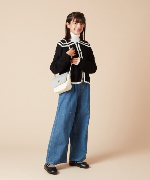 a.v.v（アーヴェヴェ）の「[18-23cm]【ふわふわインソール/滑りにくい/屈曲性のあるソール】スキップバレエ（バレエシューズ・キッズ・ブラック・23/22/21/20/19/18）」の3枚目の写真