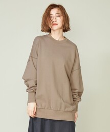 conte コンテ コットン シアー クルーネックカットソー トップス