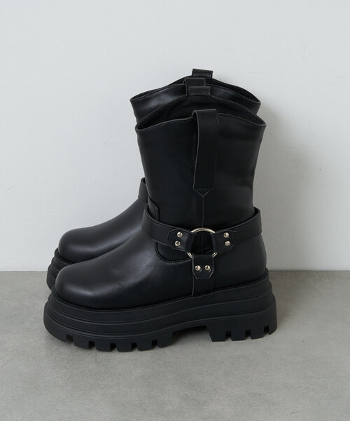 CIAOPANIC(チャオパニック)の「【WEB限定】超厚底エンジニアブーツ(ブーツ・レディース・ブラック・SMALL/MEDIUM/LARGE/X-LARGE)」の8枚目の写真