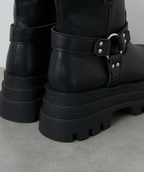 CIAOPANIC(チャオパニック)の「【WEB限定】超厚底エンジニアブーツ(ブーツ・レディース・ブラック・SMALL/MEDIUM/LARGE/X-LARGE)」の10枚目の写真