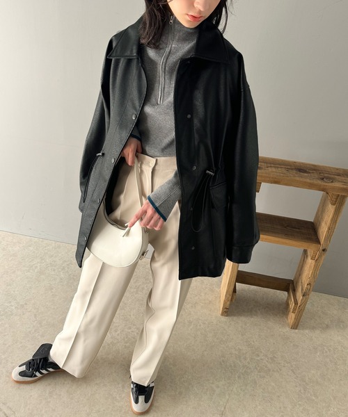 エルシモーネ　革ジャケット　カーフ　希少　レア　日本製　黒　シック　厚手　無地 エルシモーネ 革ジャケット カーフ 希少 レア 日本製 黒 シック 厚手