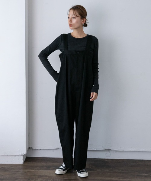 URBAN RESEARCH Sonny Label（アーバンリサーチサニーレーベル）の「『UR TECH』蓄熱ベーシックロングTシャツ（Tシャツ/カットソー・レディース・チャコールグレー/ブラウン/オフホワイト・FREE）」の13枚目の写真