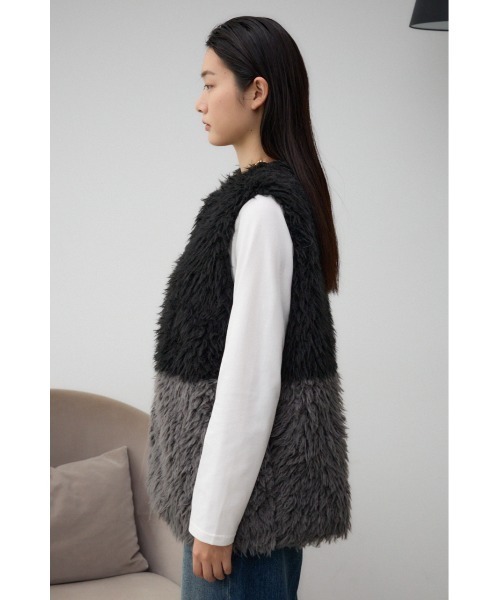 セール】プードルフェイクファーベスト（ベスト）｜AZUL BY MOUSSY