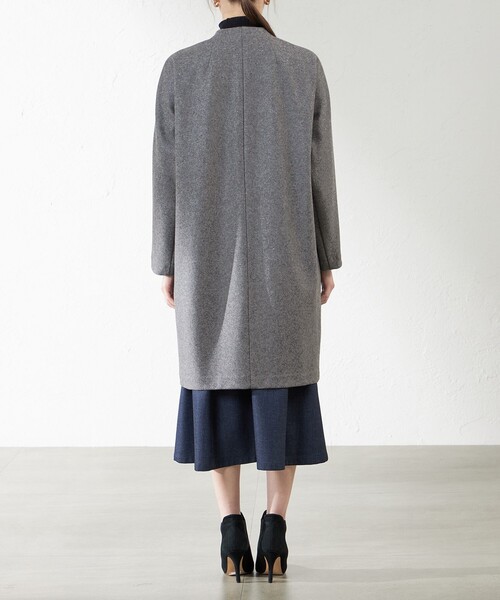 amaca（アマカ）の「ミルドジャージーコーディガン（カーディガン/ボレロ・レディース・ダークネイビー/グレー系その他・38）」の7枚目の写真