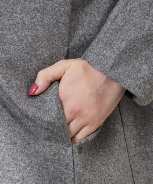 amaca（アマカ）の「ミルドジャージーコーディガン（カーディガン/ボレロ・レディース・ダークネイビー/グレー系その他・38）」の8枚目の写真