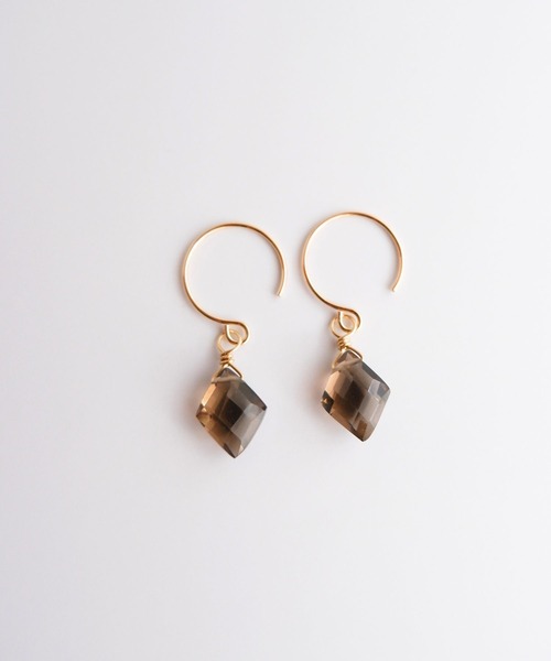 CERCA(チェルカ)の「SARINOHANA/ダイヤカット天然石ピアス/14金ゴールドフィルド(ピアス(両耳用)・レディース・B/A/F/E/D/C/G/I/H・FREE)」の17枚目の写真