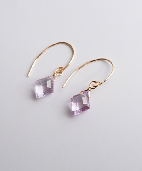 CERCA(チェルカ)の「SARINOHANA/ダイヤカット天然石ピアス/14金ゴールドフィルド(ピアス(両耳用)・レディース・B/A/F/E/D/C/G/I/H・FREE)」の20枚目の写真