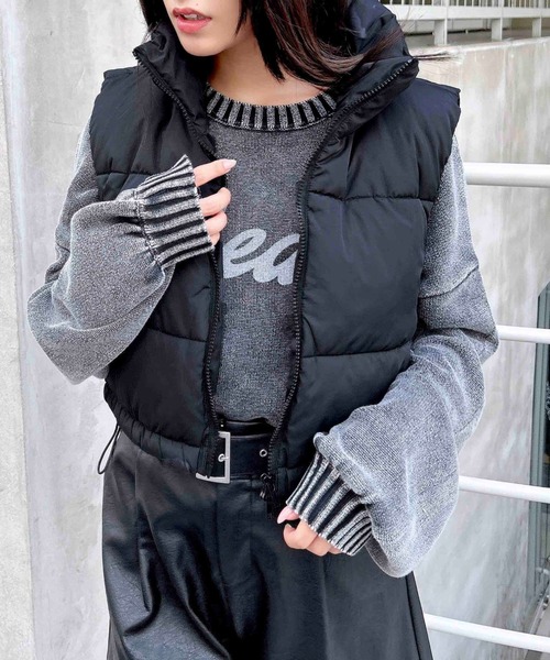 最新作 マンシングウェア ダウン ベスト ジップ フード グレー 中綿 10%OFFセール】 FUBU フブ ダウンベスト メンズ 中綿ベスト ナイロン