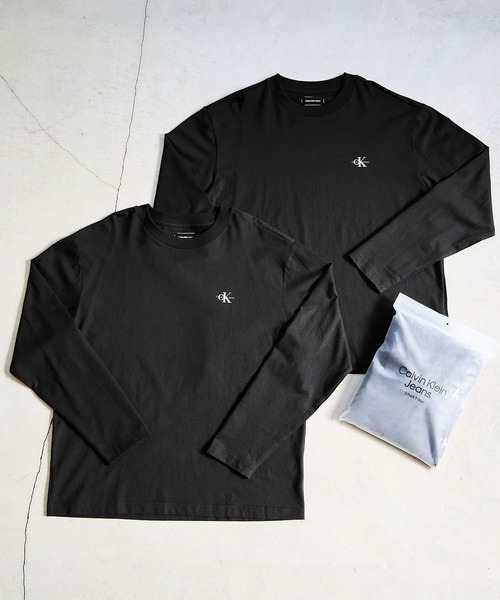【 】◆CKJeans ロングスリーブTシャツ◆送料無料◆ ロングTシャツ - リラックスロングスリーブTシャツ | カルバン