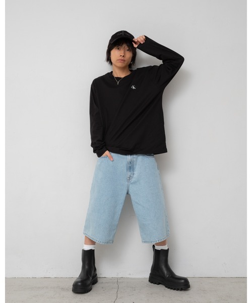 Calvin Klein（カルバン・クライン）の「【WEB限定】ユニセックス ロングスリーブTシャツ 2枚パック（Tシャツ/カットソー・メンズ・ブラック/ホワイト・L/XL/M/S）」の6枚目の写真