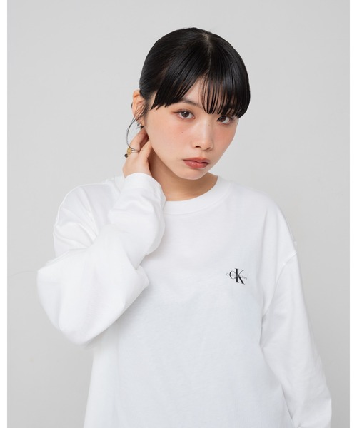 Calvin Klein（カルバン・クライン）の「【WEB限定】ユニセックス ロングスリーブTシャツ 2枚パック（Tシャツ/カットソー・メンズ・ブラック/ホワイト・L/XL/M/S）」の17枚目の写真