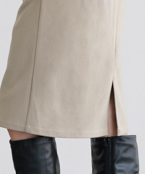 Pierrot（ピエロ）の「ミドル丈 柄が選べるカシミヤタッチIラインスカート（スカート・レディース・チェック/ブラック/グレイッシュベージュ・M/L）」の16枚目の写真