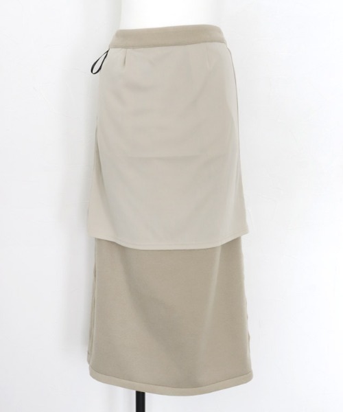 Pierrot（ピエロ）の「ミドル丈 柄が選べるカシミヤタッチIラインスカート（スカート・レディース・チェック/ブラック/グレイッシュベージュ・M/L）」の17枚目の写真