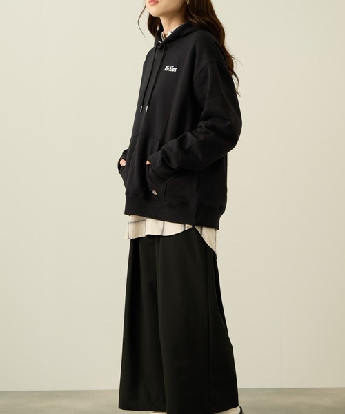 Dickies（ディッキーズ）の「【別注限定展開】Dickies 裏起毛 ロゴ刺繍/プリント プルオーバーパーカー（パーカー・メンズ・ライトグレー/ブラック/ブルーグリーン/ホワイト/ブラック系1/ブラウン/ブルー系1/アッシュ・M/XXL/XL/L）」の17枚目の写真