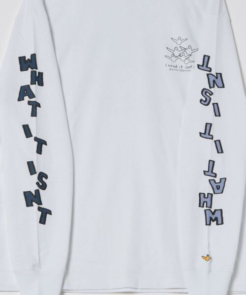 (What it isNt)ART BY MARKGONZALES(ワットイットイズント)の「【(What it isNt) ART BY MARK GONZALES/ワットイットイズント マークゴンザレス】バック&アームプリント リアルレイヤード ロングスリーブTシャツ 半袖T&ロンT 2点セット(Tシャツ/カットソー・メンズ・ブラック系その他/グレー系その他/パープル系その他2/グリーン系その他/グレー系その他2/ブラック系その他2・MEDIUM/X-LARGE/LARGE)」の21枚目の写真