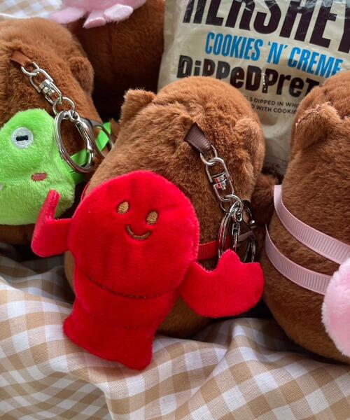 WEGO/リュックカピバラぬいぐるみキーホルダー（キーホルダー）｜WEGO