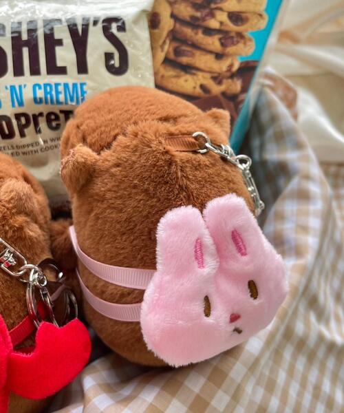 WEGO/リュックカピバラぬいぐるみキーホルダー（キーホルダー）｜WEGO  